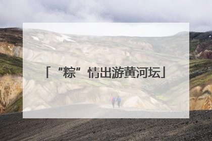 “粽”情出游黄河坛