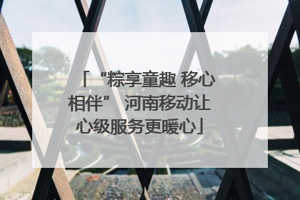 “粽享童趣 移心相伴” 河南移动让心级服务更暖心
