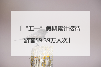 “五一”假期累计接待游客59.39万人次