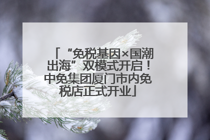 “免税基因×国潮出海”双模式开启！中免集团厦门市内免税店正式开业