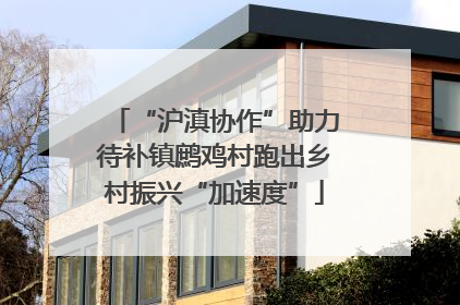 “沪滇协作”助力待补镇鹧鸡村跑出乡村振兴“加速度”