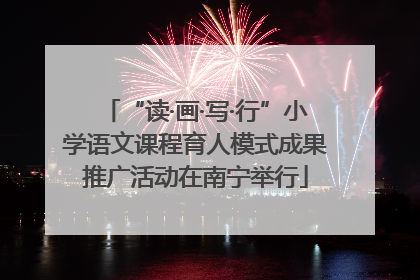 “读·画·写·行”小学语文课程育人模式成果推广活动在南宁举行