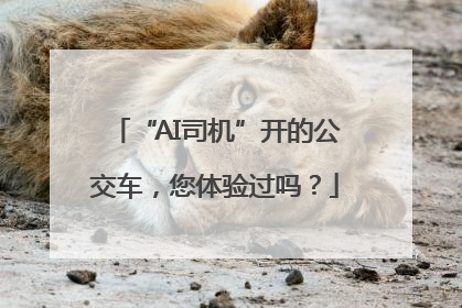 “AI司机”开的公交车，您体验过吗？