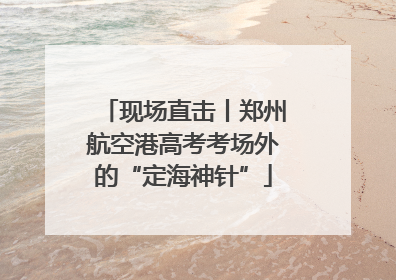 现场直击丨郑州航空港高考考场外的“定海神针”