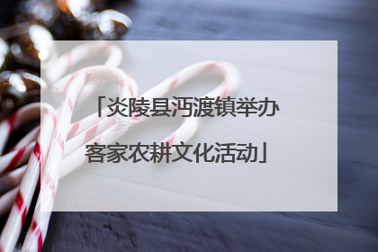 炎陵县沔渡镇举办客家农耕文化活动