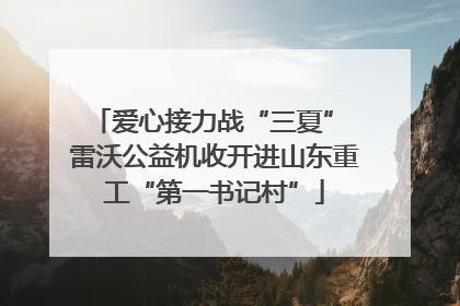 爱心接力战“三夏” 雷沃公益机收开进山东重工“第一书记村”