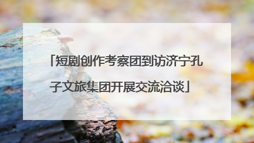 短剧创作考察团到访济宁孔子文旅集团开展交流洽谈