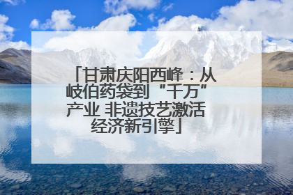 甘肃庆阳西峰：从岐伯药袋到“千万”产业 非遗技艺激活经济新引擎