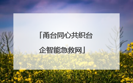 甬台同心共织台企智能急救网