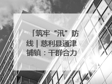 筑牢“汛”防线｜慈利县通津铺镇：干群合力抗击洪灾