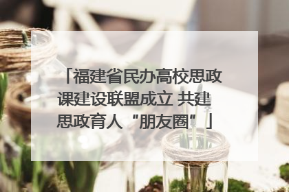 福建省民办高校思政课建设联盟成立 共建思政育人“朋友圈”