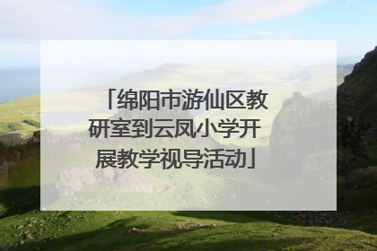 绵阳市游仙区教研室到云凤小学开展教学视导活动