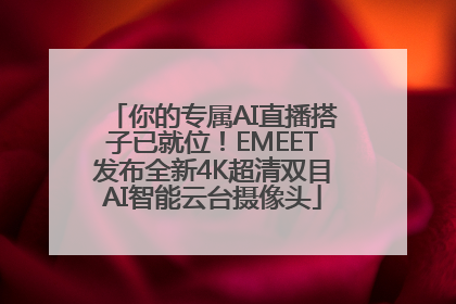 你的专属AI直播搭子已就位！EMEET发布全新4K超清双目AI智能云台摄像头