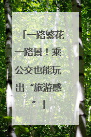 一路繁花一路景！乘公交也能玩出“旅游感”