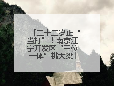 三十三岁正“当打”！南京江宁开发区“三位一体”挑大梁