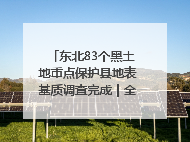 东北83个黑土地重点保护县地表基质调查完成｜全国“土地日”