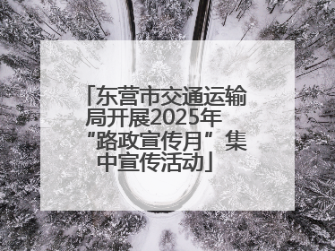 东营市交通运输局开展2025年“路政宣传月”集中宣传活动