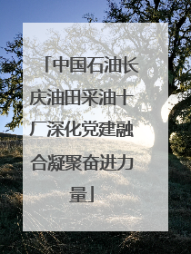 中国石油长庆油田采油十厂深化党建融合凝聚奋进力量