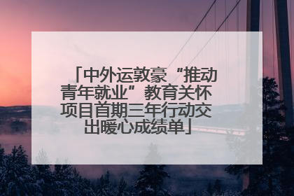 中外运敦豪“推动青年就业”教育关怀项目首期三年行动交出暖心成绩单