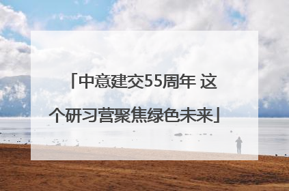 中意建交55周年 这个研习营聚焦绿色未来