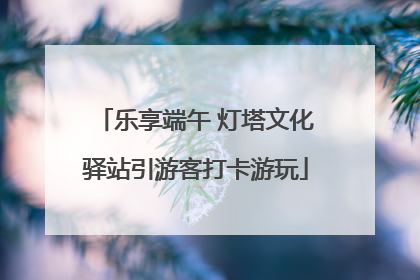 乐享端午 灯塔文化驿站引游客打卡游玩
