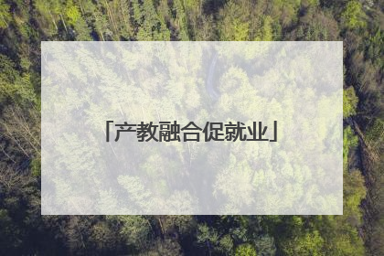 产教融合促就业