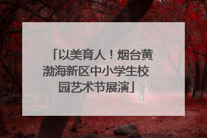 以美育人！烟台黄渤海新区中小学生校园艺术节展演