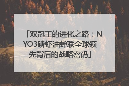 双冠王的进化之路：NYO3磷虾油蝉联全球领先背后的战略密码