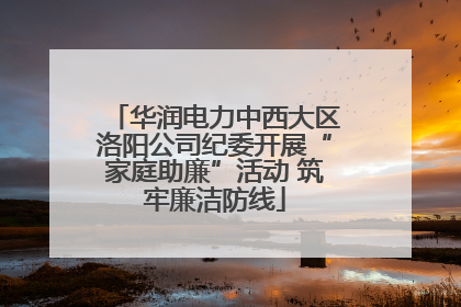 华润电力中西大区洛阳公司纪委开展“家庭助廉”活动 筑牢廉洁防线