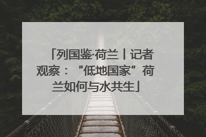 列国鉴·荷兰丨记者观察：“低地国家”荷兰如何与水共生