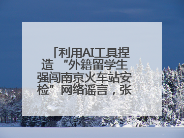 利用AI工具捏造 “外籍留学生强闯南京火车站安检”网络谣言，张某燕被行政拘留
