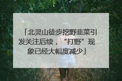 北灵山徒步挖野韭菜引发关注后续，“打野”现象已经大幅度减少