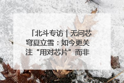 北斗专访｜无问芯穹夏立雪：如今更关注“用对芯片”而非“用贵芯片”