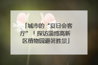 城市的“夏日会客厅”！探访淄博高新区植物园避暑胜景
