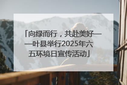 向绿而行，共赴美好——叶县举行2025年六五环境日宣传活动