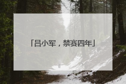 吕小军，禁赛四年
