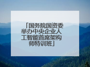 国务院国资委举办中央企业人工智能首席架构师特训班