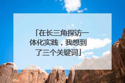 在长三角探访一体化实践，我想到了三个关键词