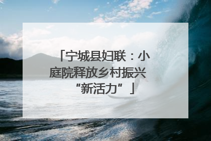 宁城县妇联：小庭院释放乡村振兴“新活力”