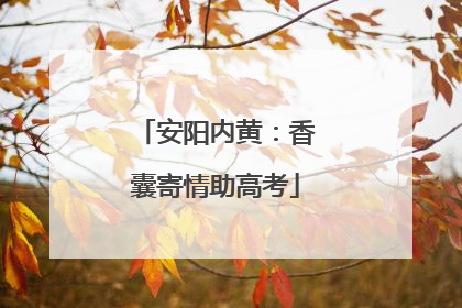 安阳内黄：香囊寄情助高考