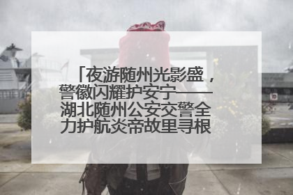 夜游随州光影盛，警徽闪耀护安宁——湖北随州公安交警全力护航炎帝故里寻根节夜游活动侧记