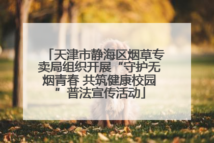 天津市静海区烟草专卖局组织开展“守护无烟青春 共筑健康校园”普法宣传活动