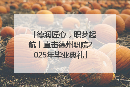 德润匠心，职梦起航丨直击德州职院2025年毕业典礼