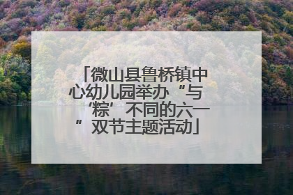 微山县鲁桥镇中心幼儿园举办“与‘粽’不同的六一”双节主题活动