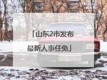 山东2市发布最新人事任免