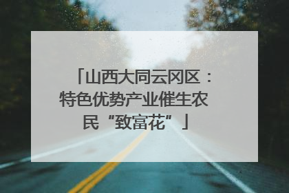 山西大同云冈区：特色优势产业催生农民“致富花”