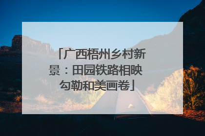 广西梧州乡村新景：田园铁路相映 勾勒和美画卷