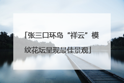 张三口环岛“祥云”模纹花坛呈现最佳景观