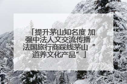 提升茅山知名度 加强中法人文交流传播 法国旅行商踩线茅山“道养文化产品”