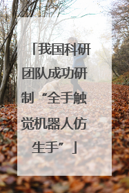 我国科研团队成功研制“全手触觉机器人仿生手”